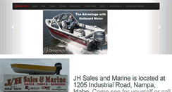 Desktop Screenshot of jh-sales-marine.com